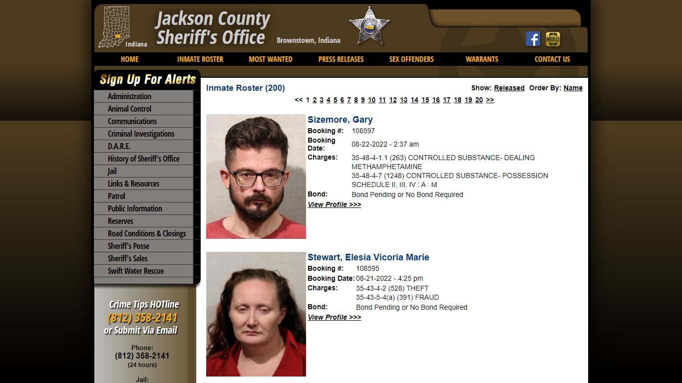 Inmate Roster - Current Inmates Booking Date Descending - Jackson ...
